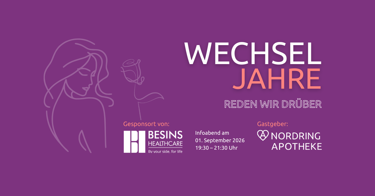 Wechseljahres-Infoabend in der Nordring Apotheke